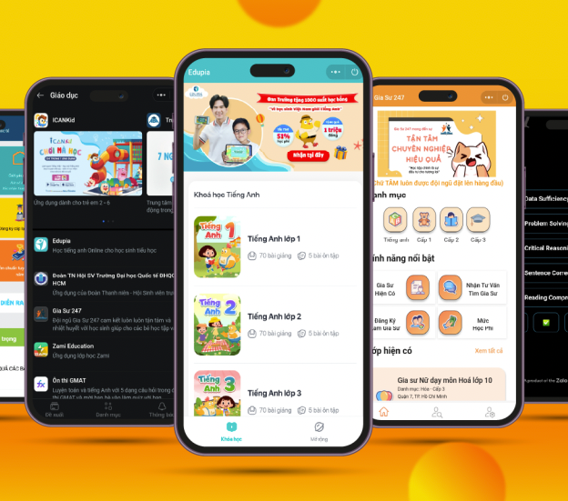 Hiện nay, đã có rất nhiều doanh nghiệp triển khai Mini App ngành giáo dục trên Zalo.
