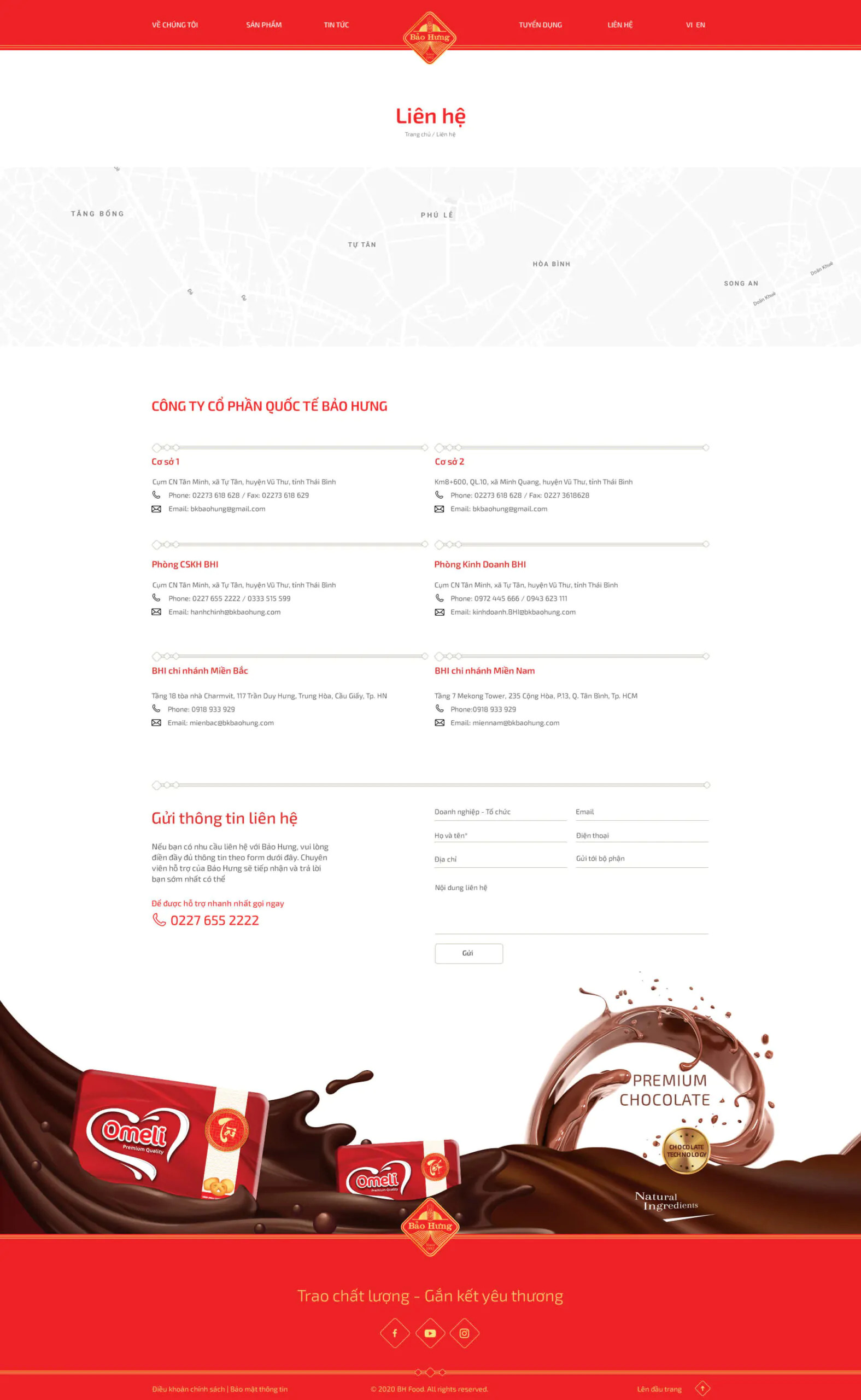 Giao diện website Tập đoàn Bảo Hưng – màn hình 3