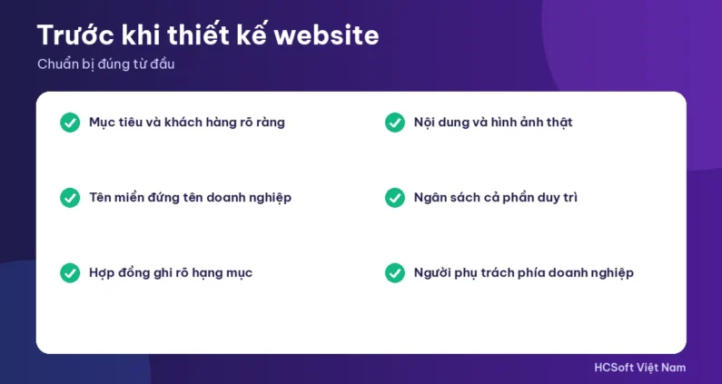Lưu ý khi thiết kế website trước khi bắt đầu dự án