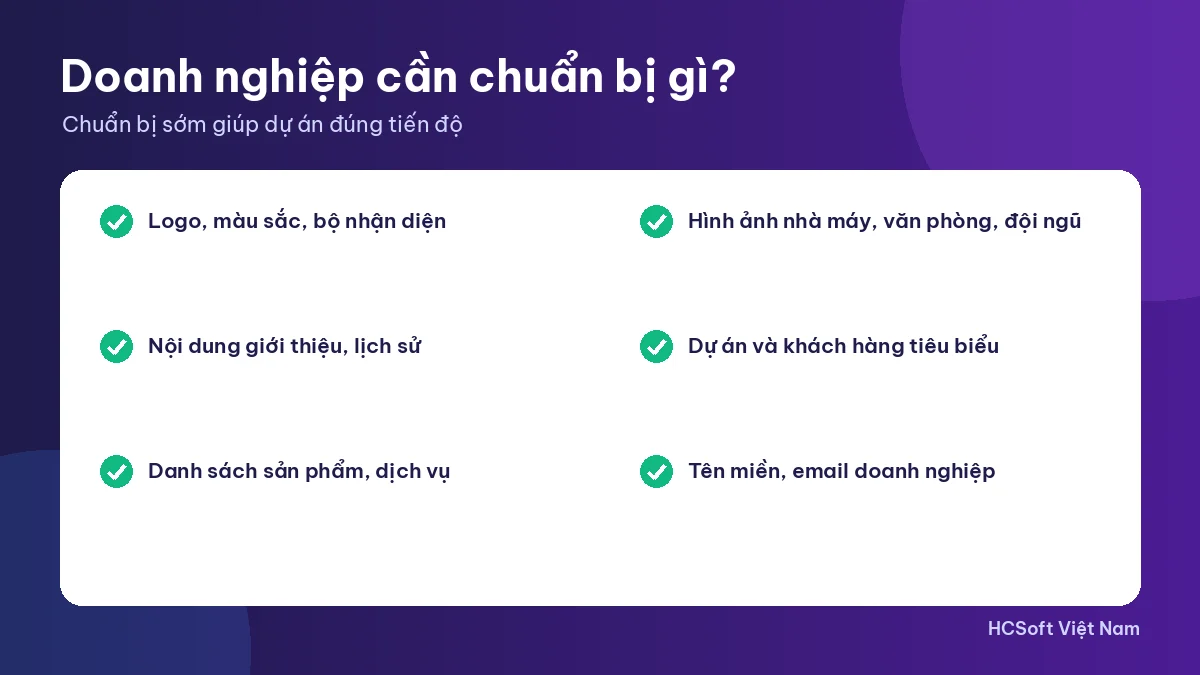 Nội dung cần chuẩn bị trước khi thiết kế website doanh nghiệp