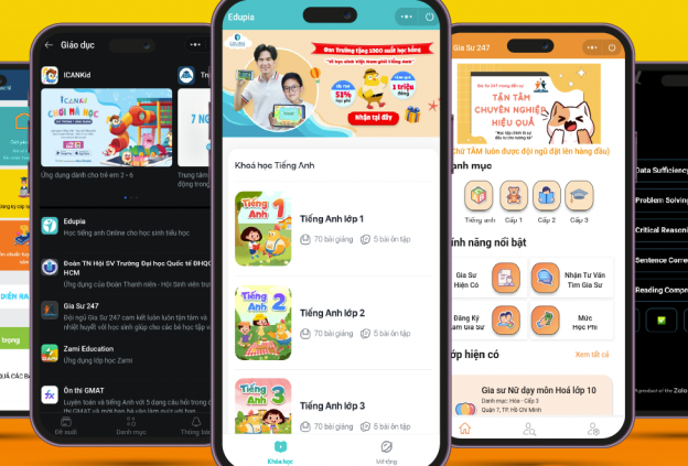 Hiện nay, đã có rất nhiều doanh nghiệp triển khai Mini App ngành giáo dục trên Zalo.
