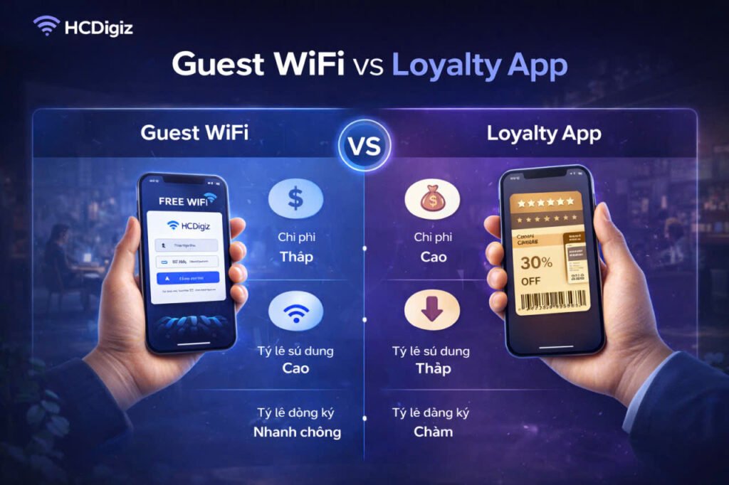 Guest WiFi Marketing và Loyalty App: Đâu là giải pháp phù hợp cho doanh nghiệp của bạn?