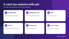Các cách tạo website miễn phí phổ biến