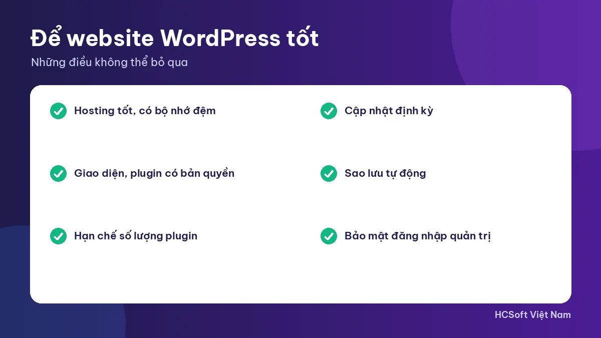Kinh nghiệm thiết kế website WordPress nhanh và an toàn